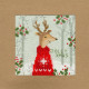 Різдвяний олень Набір-листівка для вишивання хрестиком Bothy