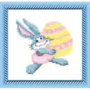 Пасхальний кролик Набір для вишивання хрестом Чарівна Міть 274ч