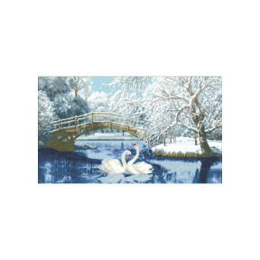 Зимняя сказка Канва с нанесенным рисунком для вышивки крестом Світ можливостей 973СМД