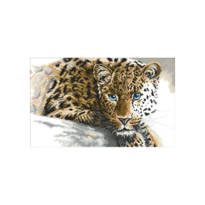 Леопард Канва з нанесеним малюнком для вишивання хрестиком Світ