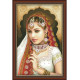 Індійська краса Канва з нанесеним малюнком для вишивання хрестом Світ можливостей 9106СМД