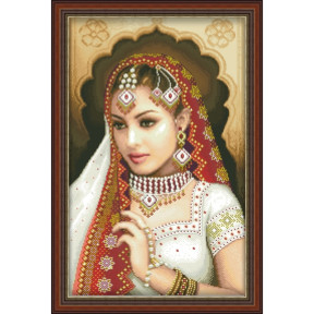 Индийская красота Канва с нанесенным рисунком для вышивки крестом Світ можливостей 9106СМД