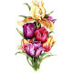 Тюльпаны Канва с нанесенным рисунком для вышивки крестом Світ можливостей 1006СМД