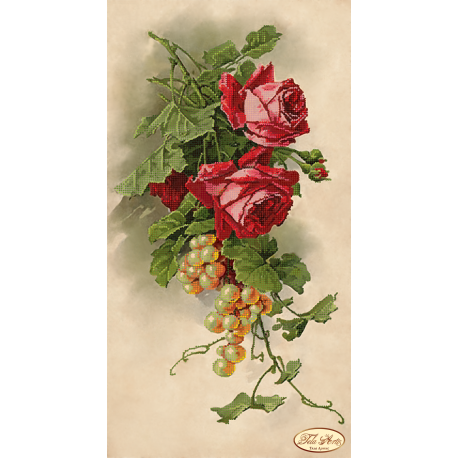 Троянди та виноград Схема для вишивання бісером Tela Artis