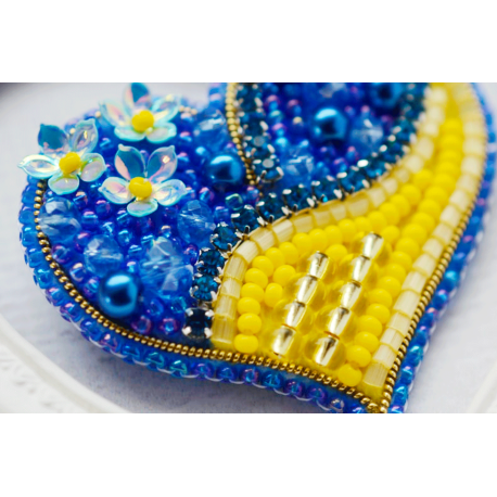 Українське серденько Набор для вышивания бисером Tela Artis