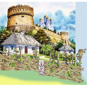 Рисунок на ткани Картины Бисером S-077 Крепость Украины