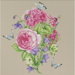 Набор для вышивки крестиком Dantel 086 Полевые цветы фото
