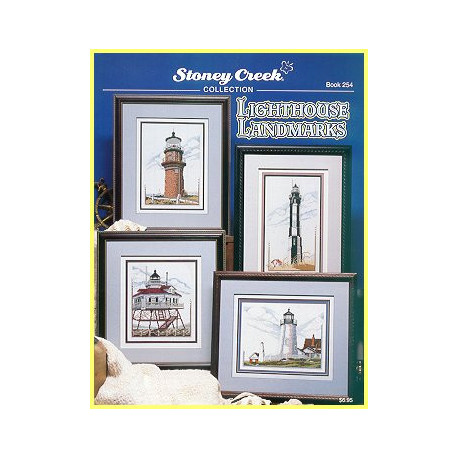 Lighthouse Landmarks Буклет со схемами для вышивки крестом Stoney Creek BK254