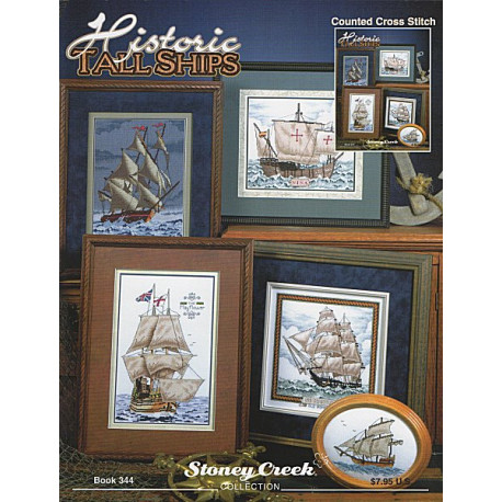 Historic Tall Ships Буклет зі схемами для вишивання хрестиком Stoney Creek BK344