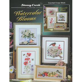 Watercolor Blooms Буклет со схемами для вышивки крестом Stoney Creek BK355