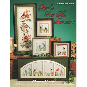 Birds for All Seasons Буклет со схемами для вышивки крестом Stoney Creek BK361