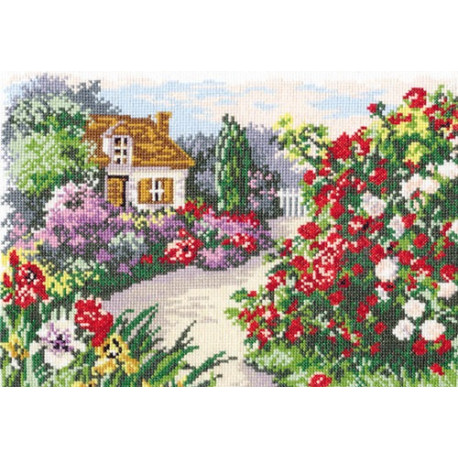Набір для вишивки хрестиком Чудова голка 52-03 Квітучий сад фото