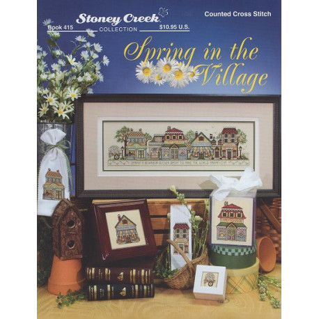 Spring in the Village Буклет зі схемами для вишивання хрестиком Stoney Creek BK415