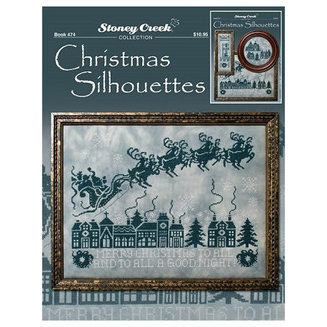Christmas Silhouettes Буклет со схемами для вышивки крестом Stoney Creek BK474