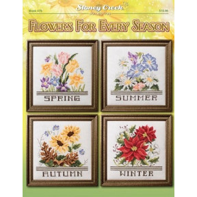 Flowers for Every Season Буклет со схемами для вышивки крестом Stoney Creek BK476