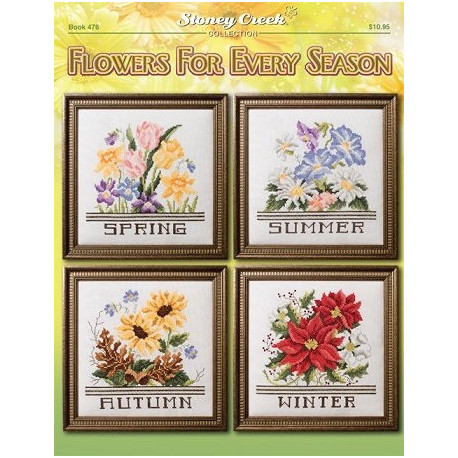 Flowers for Every Season Буклет зі схемами для вишивання хрестиком Stoney Creek BK476