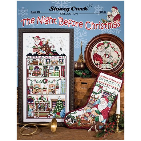 The Night Before Christma Буклет со схемами для вышивки крестом Stoney Creek BK493