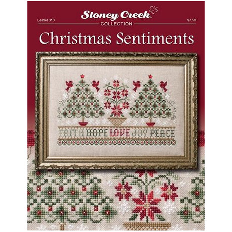Christmas Sentiments Схема для вишивання хрестиком Stoney Creek