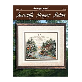 Serenity Prayer Cabin Схема для вышивки крестом Stoney Creek LFT210