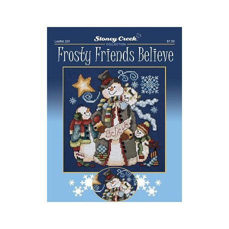 Frosty Friends Believe Схема для вышивки крестом Stoney Creek LFT220