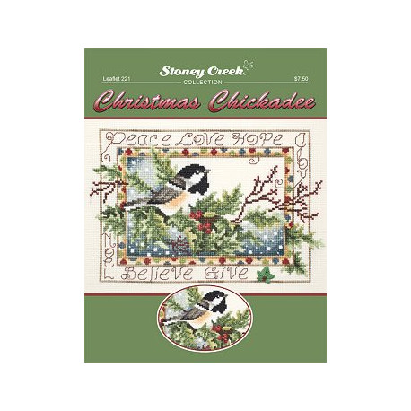 Christmas Chickadee Схема для вышивки крестом Stoney Creek LFT221