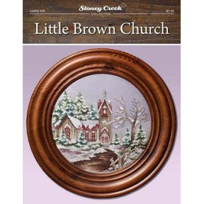 Little Brown Church Схема для вышивки крестом Stoney Creek LFT229