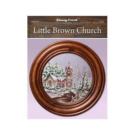 Little Brown Church Схема для вышивки крестом Stoney Creek LFT229