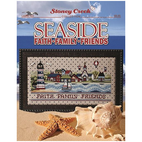 Seaside Faith Family Friends Схема для вышивки крестом Stoney Creek LFT404