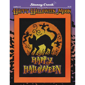 Happy Halloween Moon Схема для вышивки крестом Stoney Creek LFT415