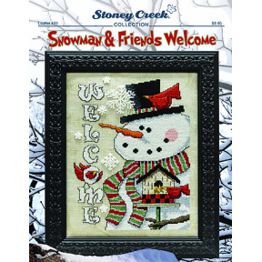 Snowman & Friends Welcome Схема для вишивання хрестиком Stoney Creek LFT493