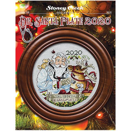 Dr. Santa Plate 2020 Схема для вышивки крестом Stoney Creek LFT508