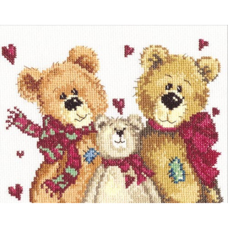 Набор для вышивки крестом Чудесная игла 17-06 Три медведя фото