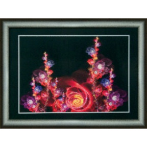 Набор для изготовления картины со стразами Чарівна Мить КС-104 Волшебные цветы
