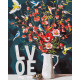 З любов'ю ©Ira Volkova Картина за номерами Ідейка Полотно на підрамнику 40х50 см KHO3119