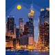 Вулицями Манхеттена Картина за номерами Ідейка Полотно на підрамнику 40х50 см KHO3611