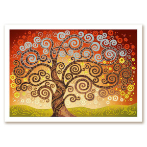 Дерево счастья Схема для вышивания бисером Нова Слобода БИС0282
