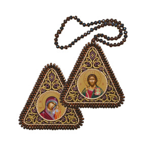 Христос Спаситель и Богородица Казанская Набор для вышивки бисером иконы Нова Слобода ВХ1001