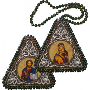 Богородица Владимирская и Господь Вседержитель Набор для вышивки бисером иконы Нова Слобода ВХ1002