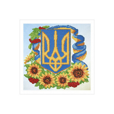 Герб с цветами Набор для вышивания бисером ВДВ ТН-0541 фото