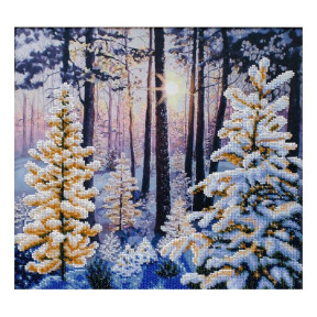 Зимний рассвет Набор для вышивания бисером ВДВ ТН-0983 фото
