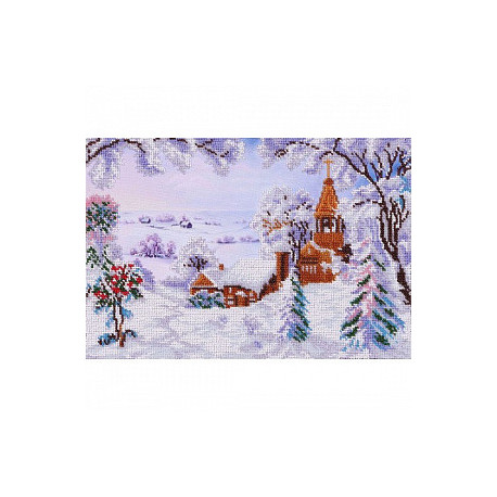 Зимний пейзаж Набор для вышивания бисером ВДВ ТН-0184 фото