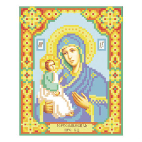 Єрусалимська ікона Божої Матері Схема для вишивання бісером ікони VDV Т-0235