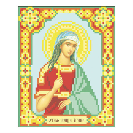 Св.великомученица Ирина Схема для вышивания бисером иконы ВДВ