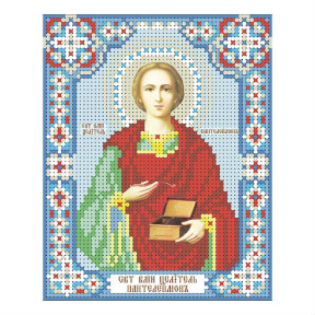 Св. великомученик и целитель Пантелеймон Схема для вышивания бисером иконы VDV Т-0252