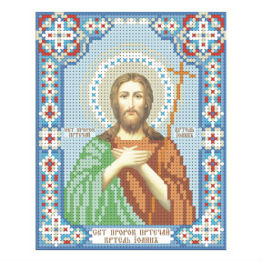 Св. пророк Иоанн Креститель Пантелеймон Схема для вышивания бисером иконы VDV Т-0253