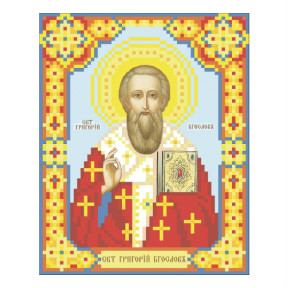 Св. Григорий Богослов Схема для вышивания бисером иконы ВДВ