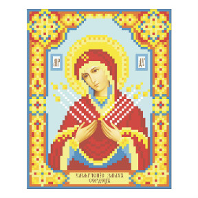 Ікона Божої Матері Семистрільна Схема для вишивання бісером ікони VDV Т-0276