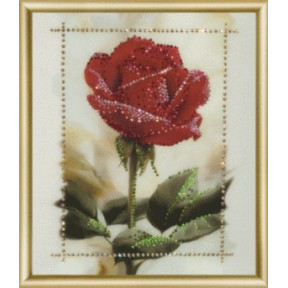 Набор для изготовления картины со стразами Чарівна Мить КС-065 Кристальная роза