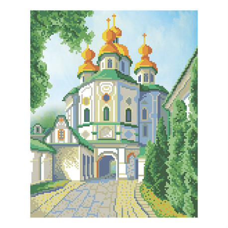 Києво-Печерська Лавра. Церква всіх святих Схема для вишивання