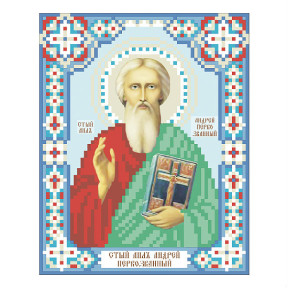 Св. апостол Андрій Первозванний Схема для вишивання бісером ікони VDV Т-0337